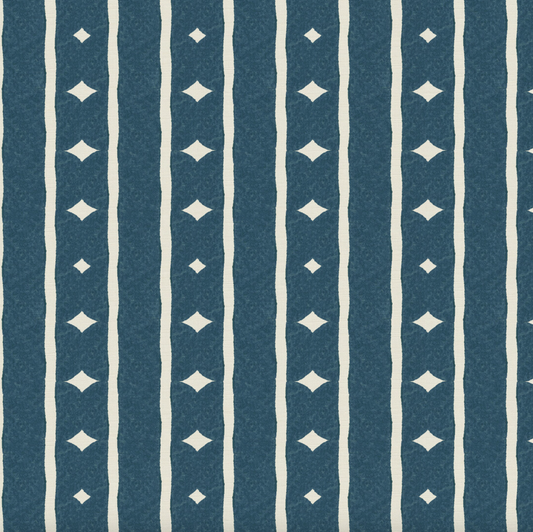 Diamond Stripe - Navy