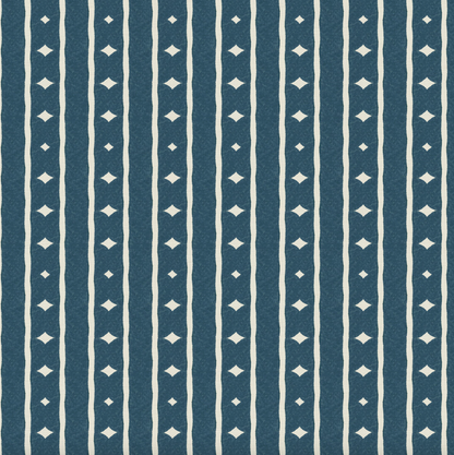 Diamond Stripe - Navy