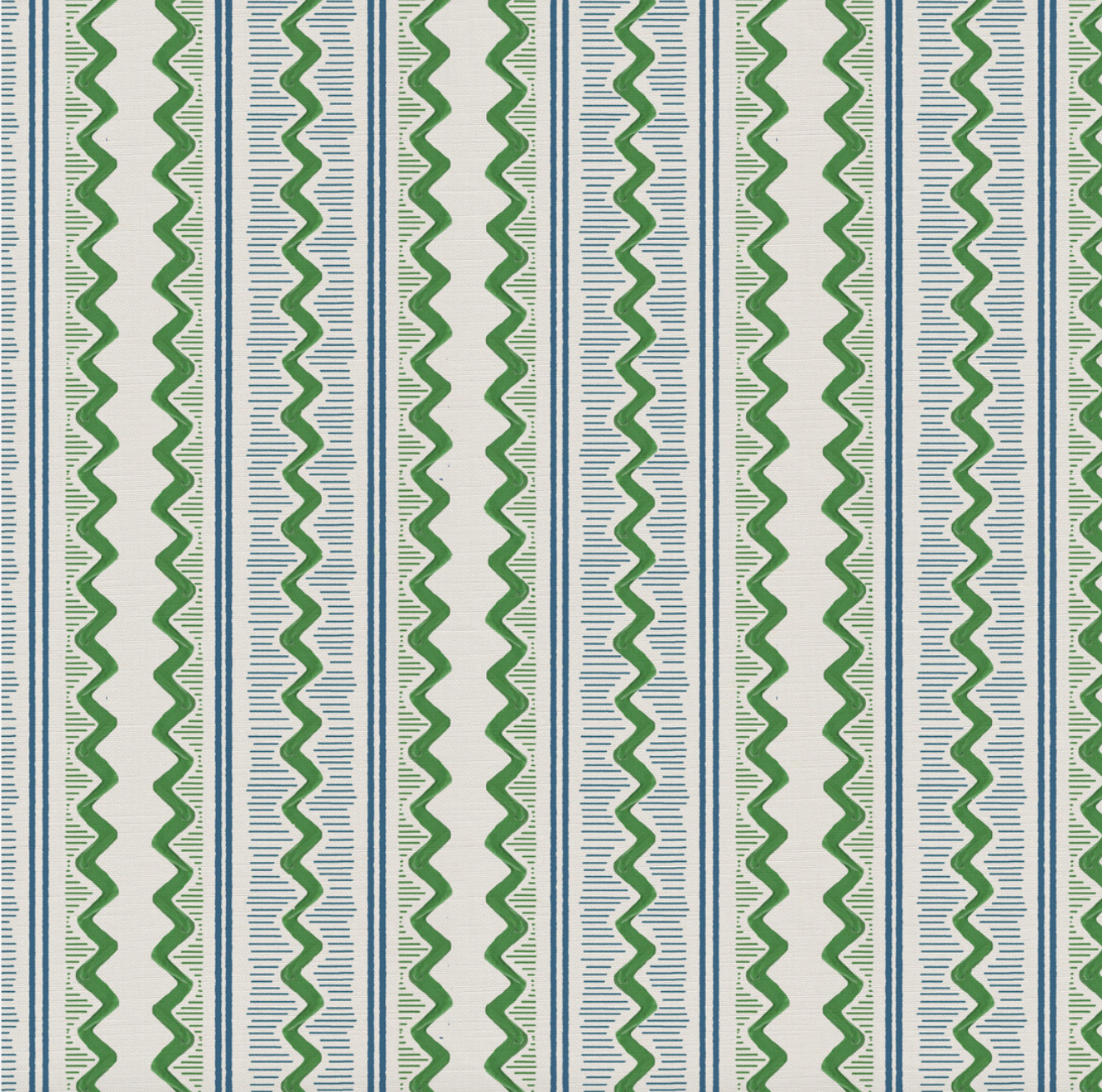 Zig Zag - Emerald & Blue