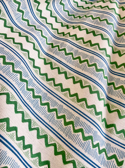 Zig Zag - Emerald & Blue